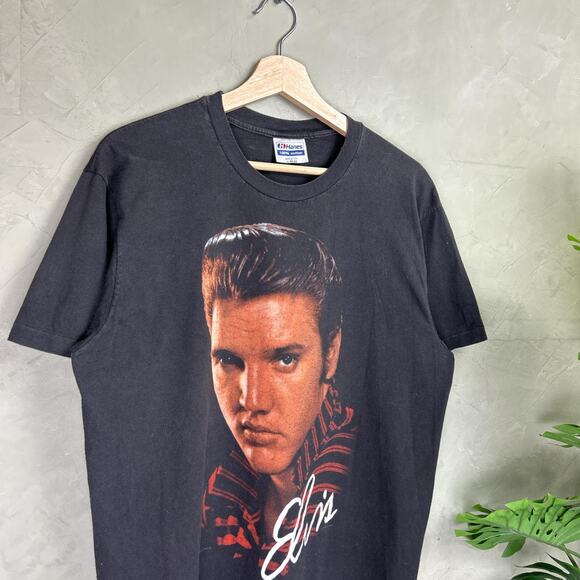 Elvis Presley 1990 Single Stitch Winterland Licensed Big Face Large Shirt - Picture 2 of 4